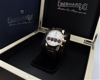 Reloj Eberhard Hombre Chrono 4 in Acero 31073.CN CU BIANCO/NERO - 31073.CN CU BIANCO/NERO